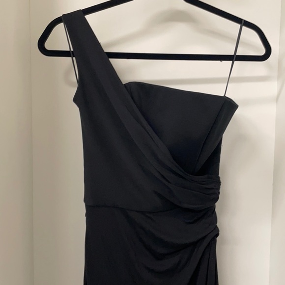 Herve Leger Black black silk dress - Picture 2 of 3